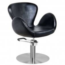 Friseurstuhl GABBIANO HAIRDRESSING CHAIR AMSTERDAM ROUND BLACK