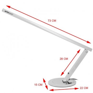 Desk lamp 20W ALUMINUM SILVER 1