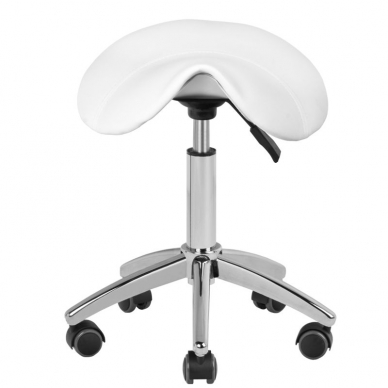 Beautician stool STOOL BEAUTY ROUND WHITE 1