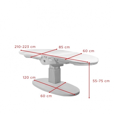 Kosmetologinis krėslas ELECTRO ECLIPSE 3 WHITE 2