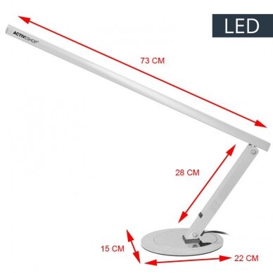 Pöytävalaisin LED 8W ALUMINUM SILVER 3