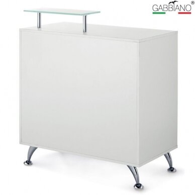 Rezeption GABBIANO RECEPTION DESK PETIT GLASS WHITE