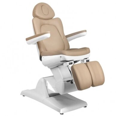 Cosmetology chair AZZURRO 870 PEDI ELECTRIC 3 MOTOR Cappuccino