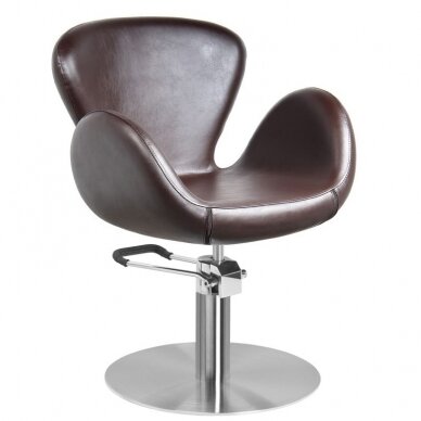 Juuksuritool GABBIANO HAIRDRESSING CHAIR AMSTERDAM ROUND BROWN