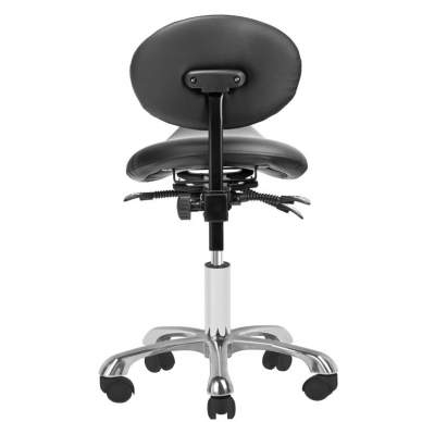 Kosmetologinė meistro kėdutė COSMETIC STOOL GIOVANNI BLACK 3