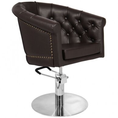 Kampaamotuoli GABBIANO HAIRDRESSING CHAIR LONDON BROWN