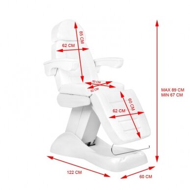 Cosmetology chair ELECTRIC LUX 4 MOTOR WHITE 5