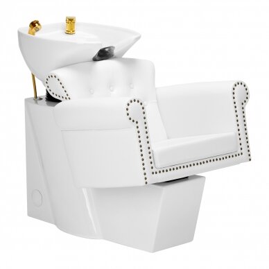 Hairdressing salon sink GABBIANO PROFESSIONAL HAIRWASHER BERLIN VERSAILE GOLD WHITE