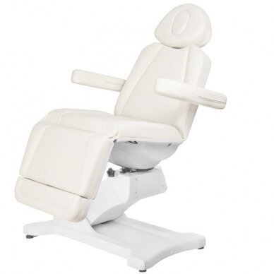 Cosmetology chair AZZURRO 869A ELECTRIC 4 MOTOR WHITE 1