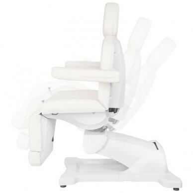 Cosmetology chair AZZURRO 869A ELECTRIC 4 MOTOR WHITE 6