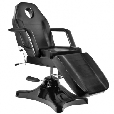 Kosmetoloģijas krēsls HYDRAULIC SALON BLACK 1