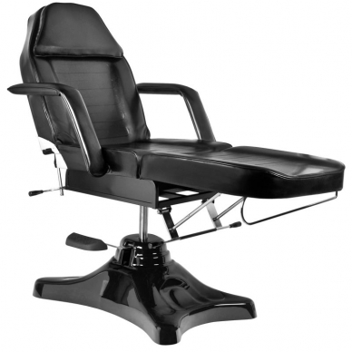 Kosmetoloģijas krēsls HYDRAULIC SALON BLACK 2