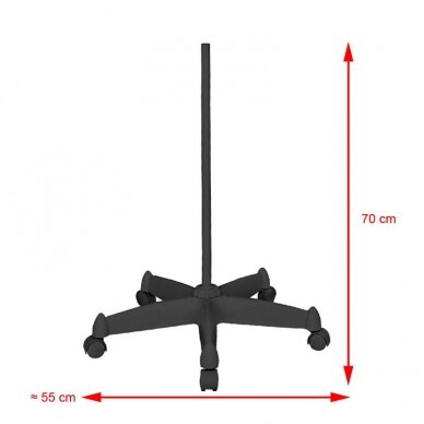 LED-kosmetiikkalamppu, jossa on suurennuslasi ja jalusta GLOW 5D 8W BLACK 5