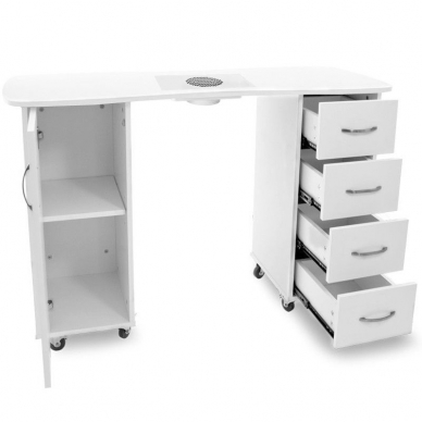 Manicure table with dust collector CABINETS 2 DESK 1