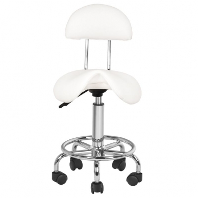 Kosmetologinė meistro kėdutė STOOL BEAUTY 3 WHITE 1