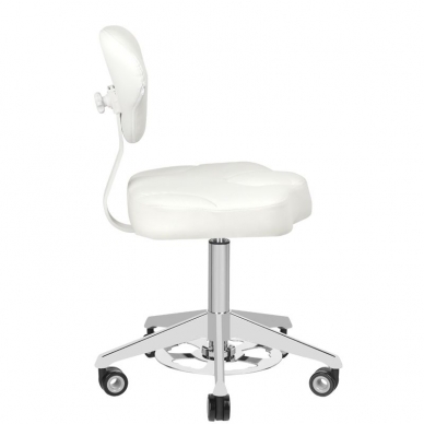 Beautician stool AZZURRO BUMP-UP WHITE 1