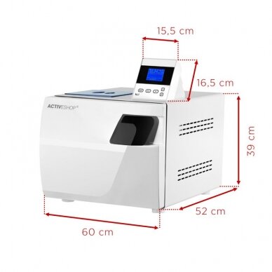 Sterilizators autoklāvs LAFOMED Compact Line LFSS12AC 12L 2,4kw Class B (medical) 9