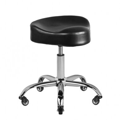 Beautician stool GABBIANO HAIRDRESSER CHAIR BLACK