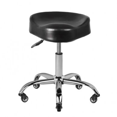 Beautician stool GABBIANO HAIRDRESSER CHAIR BLACK 1