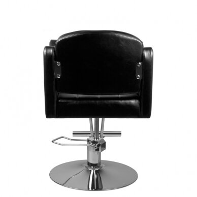 Frizieru krēsls HAIR SYSTEM HAIRDRESSING CHAIR 0-90 BLACK 2