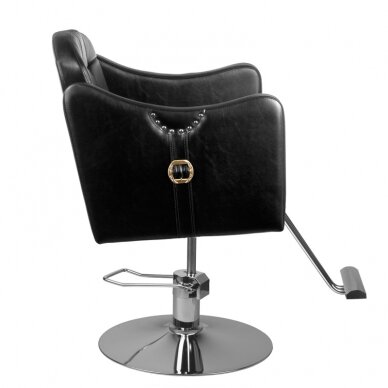 Frizieru krēsls HAIR SYSTEM HAIRDRESSING CHAIR 0-90 BLACK 3