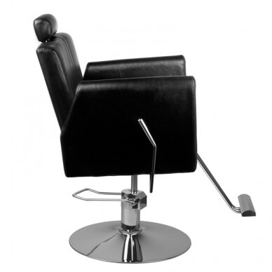 Krzesło barberski HAIR SYSTEM HAIRDRESSING CHAIR 0-179 BLACK 3