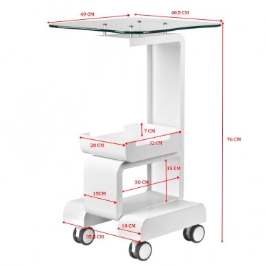 Cosmetology trolley - equipment table 082 3