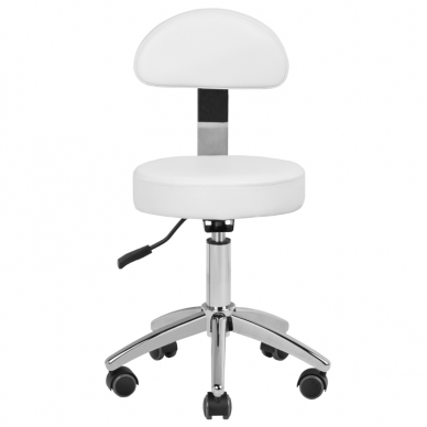 Kosmeettinen pedikyyri jakkara BEAUTY BACKREST PEDICURE BASIC WHITE 38-43CM 1