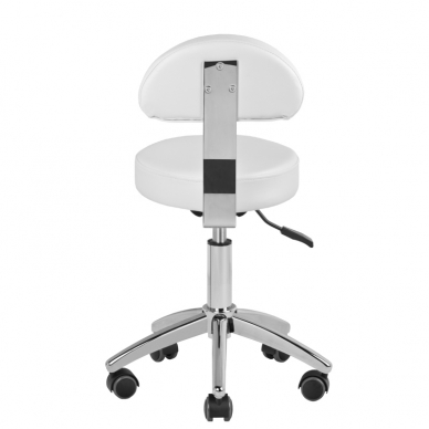 Kosmeettinen pedikyyri jakkara BEAUTY BACKREST PEDICURE BASIC WHITE 38-43CM 2