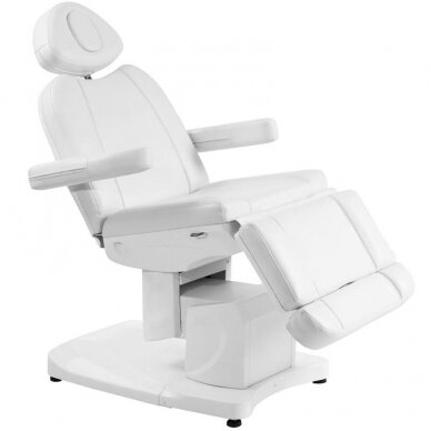 Cosmetology chair AZZURRO 708A ELECTRIC 4 MOTOR WHITE HEATED