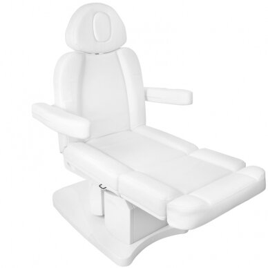 Cosmetology chair AZZURRO 708A ELECTRIC 4 MOTOR WHITE HEATED 1