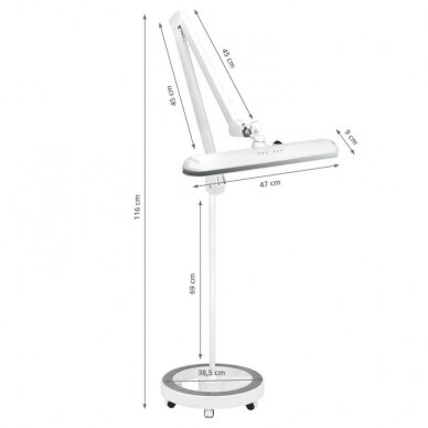 Cosmetology LED lamp with stand Elegante 1-12W White 8