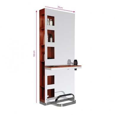 Hairdressing console with mirror Gabbiano B058 Cherry 13