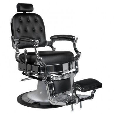 Fotel barberski Barber Chair Gabbiano Ernesto Black