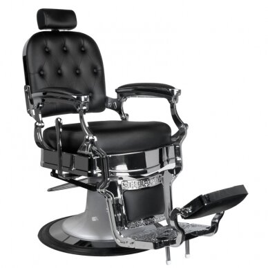 Fotel barberski Barber Chair Gabbiano Ernesto Black 1