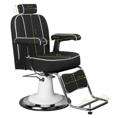 Парикмахерское кресло GABBIANO BARBER CHAIR AMADEO BLACK 6