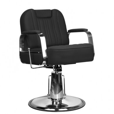 Kirpyklos kėdė HAIRDRESSING CHAIR BARBER RUFO BLACK