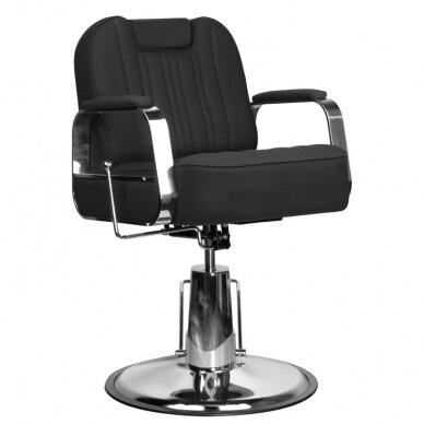 Krzesło barberski HAIRDRESSING CHAIR BARBER RUFO BLACK 2