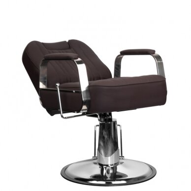 Frizieru krēsls HAIRDRESSING CHAIR BARBER RUFO BROWN 2