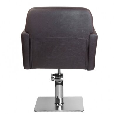 Frizieru krēsls GABBIANO HAIRDRESSING CHAIR HAMBURG BROWN 3