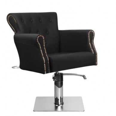 Fotel fryzjerski HAIRDRESSING CHAIR VALHALA BERLIN BLACK