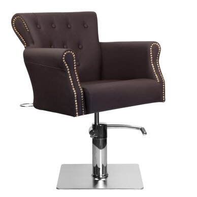 Fotel fryzjerski HAIRDRESSING CHAIR VALHALA BERLIN BROWN 1