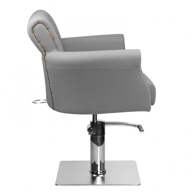 Krzesło fryzjerskie HAIRDRESSING CHAIR VALHALA BERLIN GREY 2