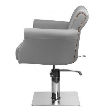 Krzesło fryzjerskie HAIRDRESSING CHAIR VALHALA BERLIN GREY 4