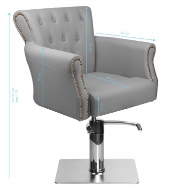 Hairdressing chair HAIRDRESSING CHAIR VALHALA BERLIN GREY 6