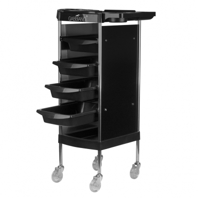 Hairdressing trolley GABBIANO HAIRDRESSER HELPER 2 BLACK 1