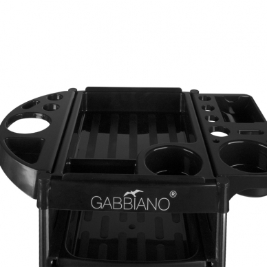 Kampaamokärry GABBIANO HAIRDRESSER HELPER 2 BLACK 4