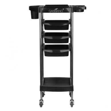 Hairdressing trolley GABBIANO HAIRDRESSER HELPER 5 BLACK 2