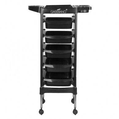 Hairdressing trolley GABBIANO HAIRDRESSER HELPER FX11-5 BLACK 1