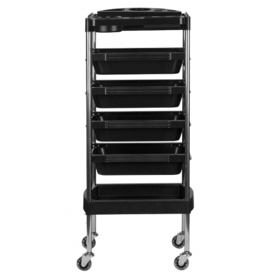 Hairdressing trolley GABBIANO HAIRDRESSER HELPER 7 BLACK 1